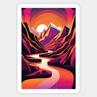 Surreal Landscape Sticker